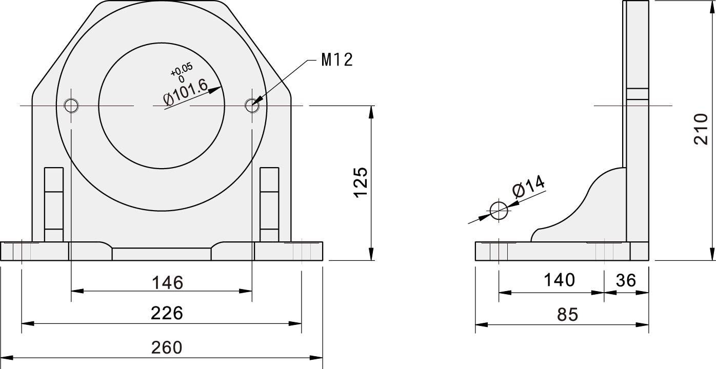 CML  MPD High-pressure
three-diaphragm pump3M, 3M2 Foot